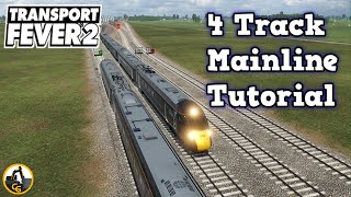 Transport Fever 2：4線式複々線メインラインの解説チュートリアル | 2023