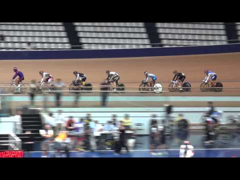 Japan Track Cup 2015: ME Keirin 1st Round (Perkins, Watanabe)