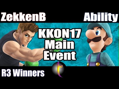 KKON17 Main Event: SSB Wii U - WR3 - ZekkenB vs Ability