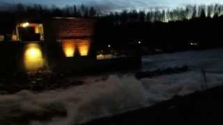 preview picture of video 'Kissakosken vesivoimalaitoksella ohijuoksutus'