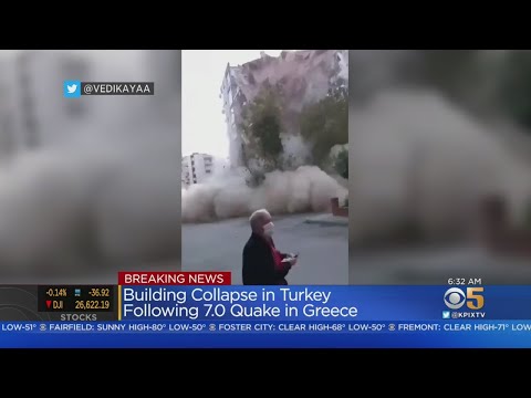 7.0 Earthquake In Aegean Sea Shakes Turkey, Greece; Buildings Toppled, Tsunami Floods Streets music video cover