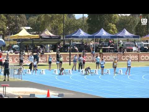 Girls U12 100m Heat 2: 2025/26 State Combined Event Championships