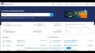 Exploring Etherescan - #1 Ethereum Blockchain Explorer