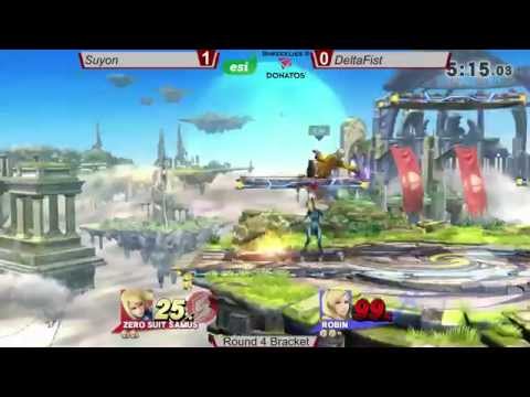 Donatos Biweekly 9/29 - Suyon (Zero Suit Samus) vs DeltaFist (Robin) - SSB4 Bracket