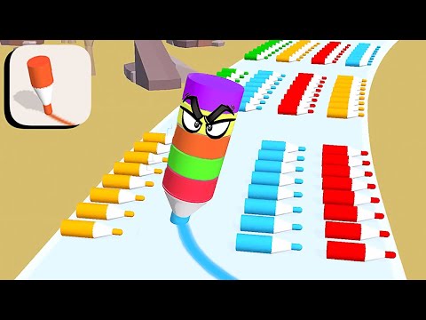 Crayon Rush 3D ​- All Levels Gameplay Android,ios (Levels 229-233)