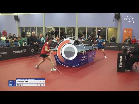 Eredivisie finale dames NJ23: Shuohan Men vs Dong Li