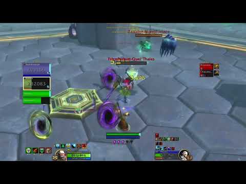 Destruction Warlock Arena 1v2 vs Assassin Rogue, Resto Druid (WoW)