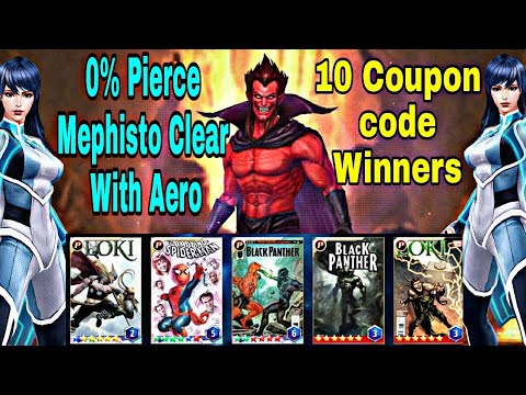 10 Coupon Code Winners And 0% Pierce How To Clear WBL Mephisto With Aero - Marvel Future Fight