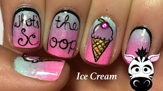 What&#39;s The Scoop Ice Cream Nail Art Design Tutorial