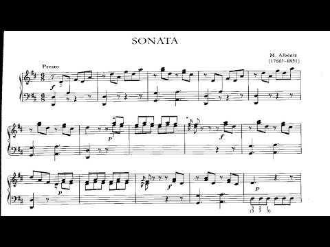 Mateo Albéniz: Sonata en Re mayor (¿1802?)