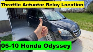Throttle Actuator Relay Location Honda Odyssey 05 06 07 08 09 10 2005 2006 2007 2008 2009 2010