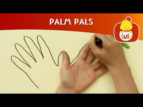 Palm Pals | How to draw Peacock and Cow? | Cartoon for Children - Luli TV