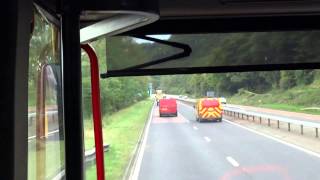 M8 Passenger Bus Drive From Dundee To Perth Perthshire Scotland