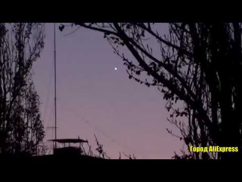 Удалось заснять на рассвете второе солнце или луну. Сбой матрицы