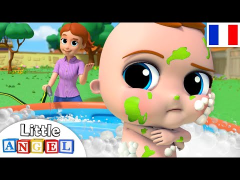 Bébé prend son bain | La Boue | Comptines pour Bébé | Little Angel Français