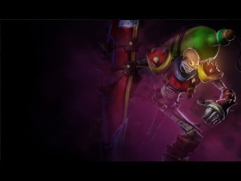 League Of Legend - Singed vs Alistar But Alistar is foul！！！