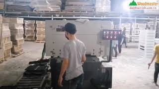 Woodmaster. MÁY CHÀ NHÁM CHỔI THÙNG 6 tấc chà xả lót cao thấp mặt lồi lõm