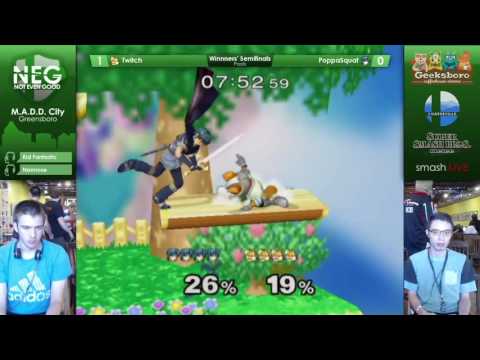 MADD City Greensboro Pool 7 WS - Twitch (Fox) vs PoppaSquat (Marth)