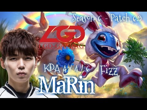 LGD MaRin FIZZ Top vs Lissandra - Patch 6.9 KR | League of Legends