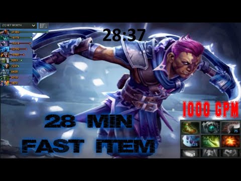 [Anti Mage] Pro Gameplay - GPM 1000 Fast item - Free Farm Solo Ranked