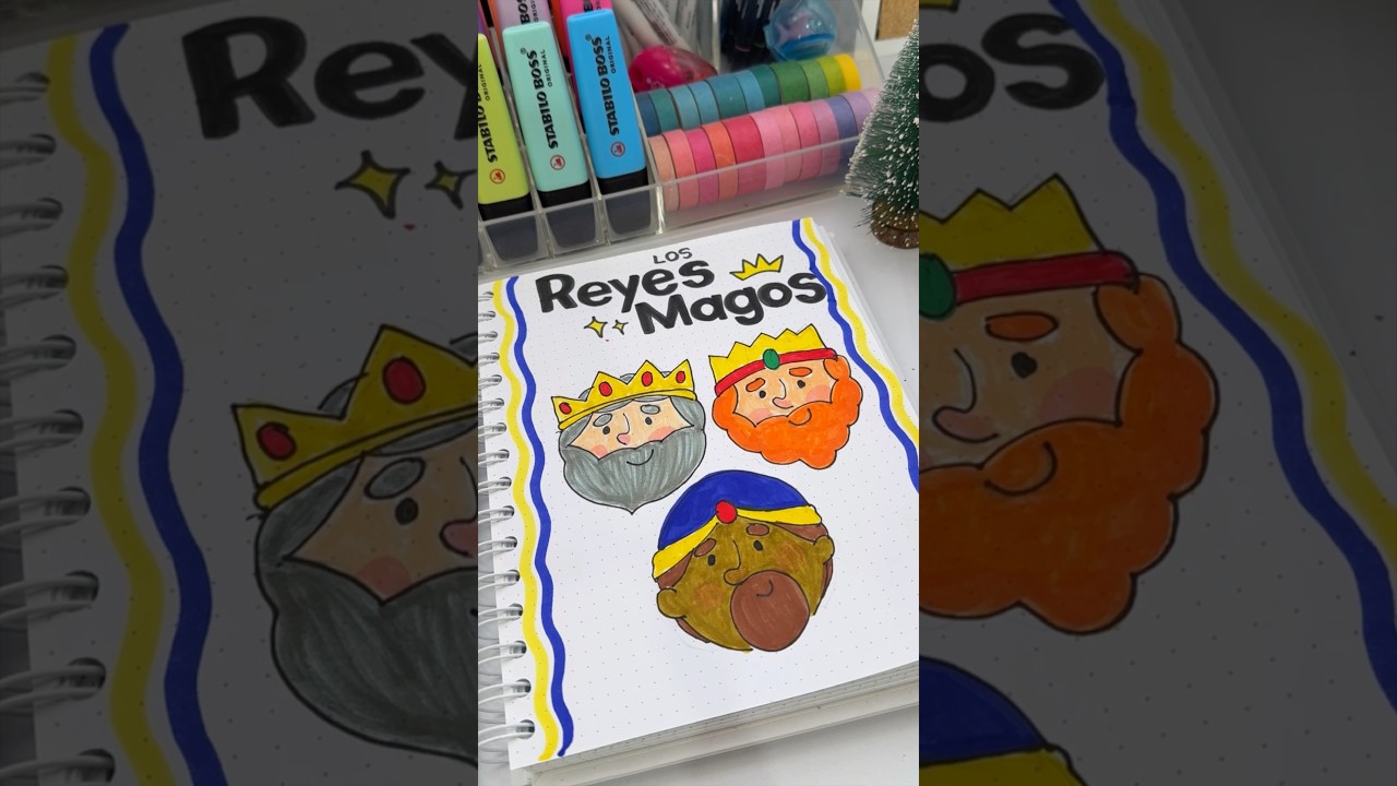 APRENDE A DIBUJAR A LOS REYES MAGOS! 👑👑👑 #holidayswithyoutube