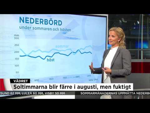 Så mycket regnar det på sommaren - och här är det värst - Nyheterna (TV4)