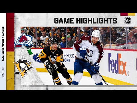 Avalanche @ Penguins 4/5 | NHL Highlights 2022