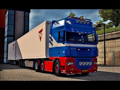 NEW ETS 2 MP Europe Покатушки! !196 ! DAF 105 510 Double Trailers