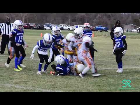 Wichita Trojans vs Badgers football 3rd Grade 2022 2023 Top Gun Tournament