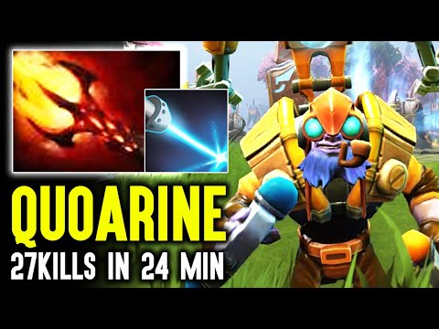 Quoarine Dotabuff Top 1 Tinker - Instant Burst Damage 27kills In 24Mins Dota 2