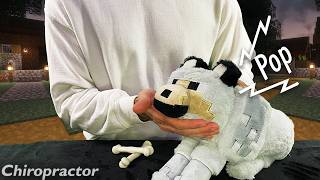 A Relaxing ASMR Chiropractic Adjustment on your Minecraft Wolf