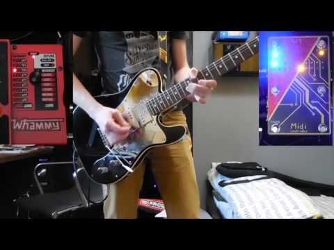 Muse, RATM and Skrillex Guitar Cover with Homemade Arduino MIDI Controller for Whammy