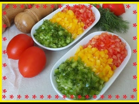 Traffic light salad with Korean carrots / Book of recipes / Bon Appetit