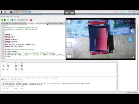Raspberry Pi Pico/CircuitPython + ILI9341 SPI Display with Touch