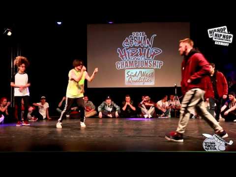 Ashoka & Podaxo VS Hot Potatoes - German Hip Hop Dance Championship 2016 Süd/West Qualifier