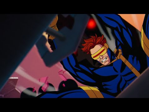 Sentinal Destroy the Blackbird and the X-Men Falls to Their Death '97 Episode 1