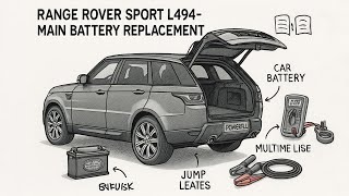 How to fit a new Replacement Battery Change in a Range Rover Sport L494 + BMS Reset with IID Tool