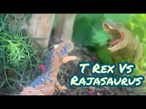 T-Rex Vs. Rajasaurus Jurassic World Toy Tale