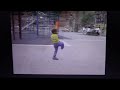 Sesame Street A Girl And A Boy Swinging With Their Elbows And Jumping With Their Knees