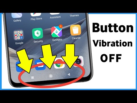 How To Off Navigation Button Vibration | Navigation Button Vibration