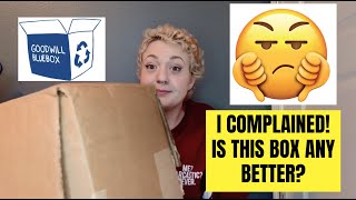 Goodwill Blue Box Unboxing - I complained and they sent me new boxes!