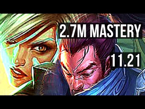 RIVEN vs YASUO (TOP) | 2.7M mastery, 8 solo kills, 1600+ games | NA Master | 11.21