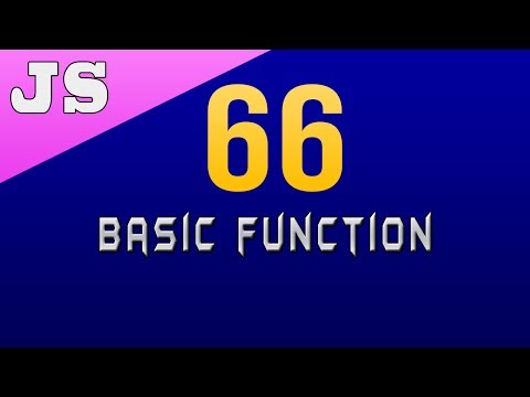 Creating Basic Function In Javascript 66