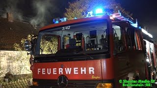 preview picture of video 'Gebäudebrand in Breitenstein (Weil im Schönbuch) // FEUERWEHR AKTIV BEI DER BRANDBEKÄMPFUNG - [E]'