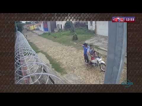 ROTA DO DIA 12 03 20  Dupla flagrada por caÌ‚meras roubando uam moto em Timon