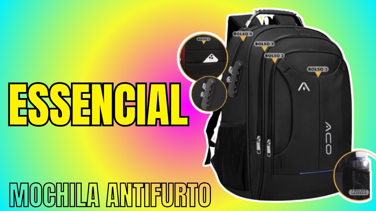 Mochila Notebook Antifurto: Cansado de Ser Deixado Na Mão?#mochila #notebook #laptop #viagem
