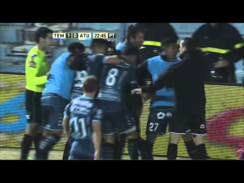 Gol de Sánchez. Temperley 1 - Atl. Tucumán 0. Fecha 13. Primera División 2016.