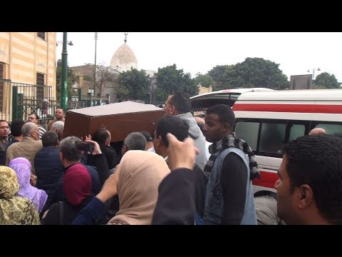 تشييع جنازة الإعلامية سامية صادق من مسجد السيدة نفيسة