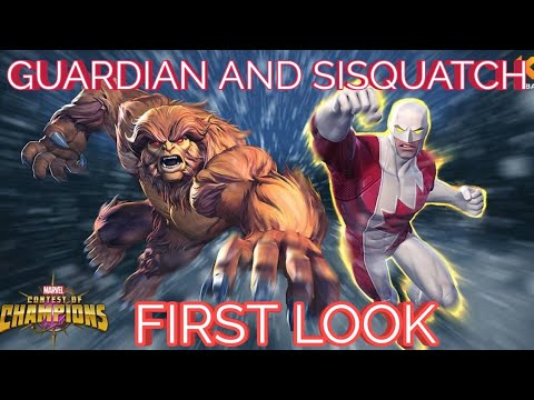 Guardian And Sasquatch First Look ( Special Attacks And Abilities ) - Marvel Contest Of Champions .