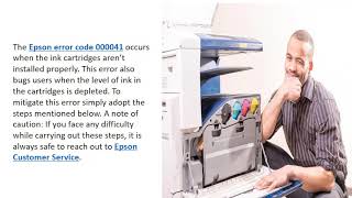 How to Fix (817) 587–2017 Epson Printer Error Code 000041